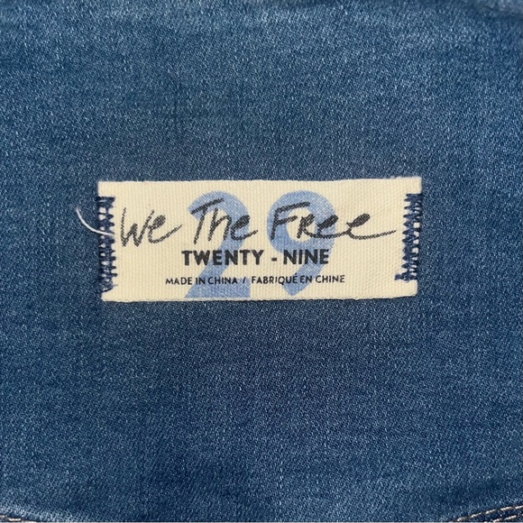 We the Free Venice Beach Flare Jeans Crossover High Rise 29 Boho Retro Wideleg - Picture 6 of 14